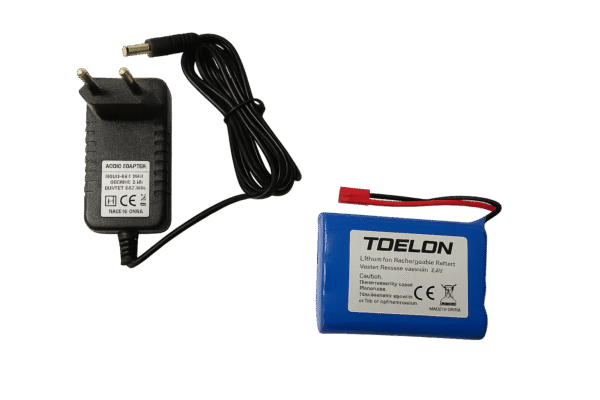 Pachet acumulator Li-Ion Toslon și încărcător pentru ecranele sonarelor Toslon